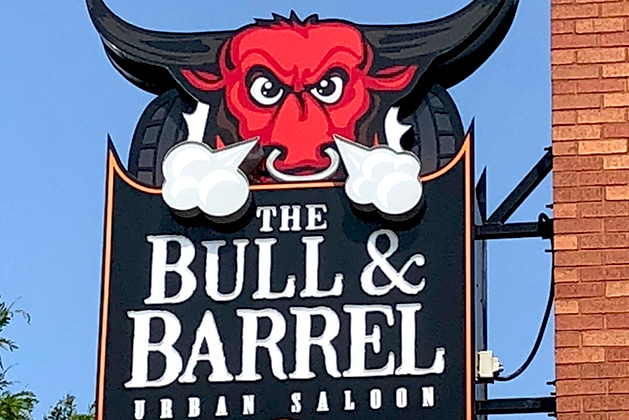 bull and barrel sign